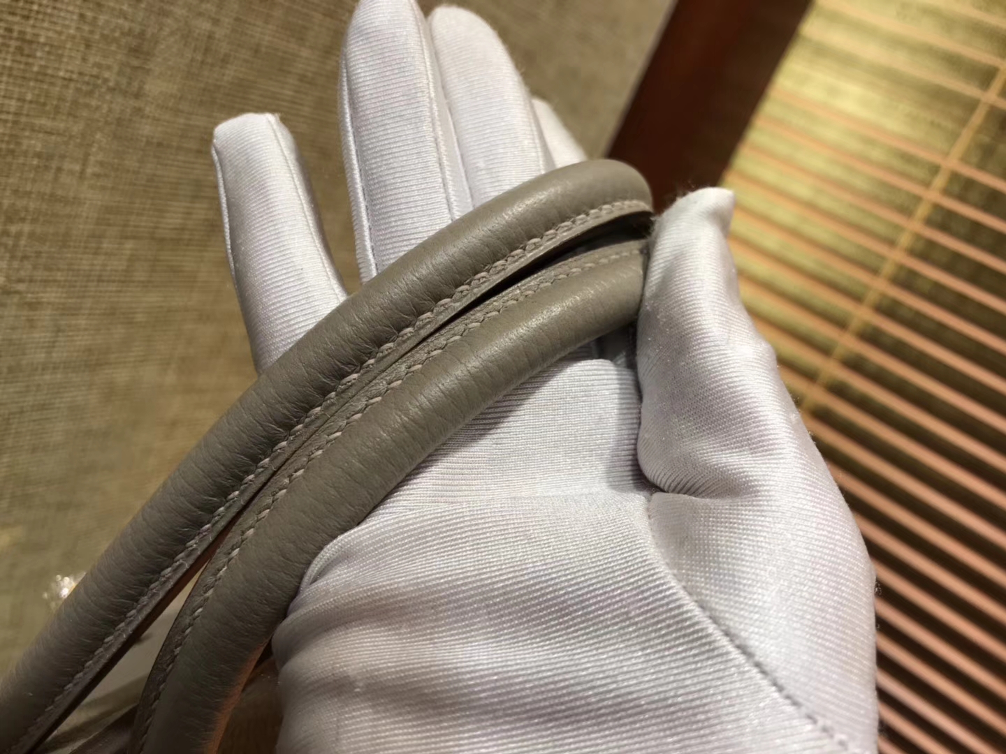 Hermès（爱马仕）Birkin 30cm ( 铂金包) Togo小牛皮 银河灰 原版蜜蜡线 全手工缝制