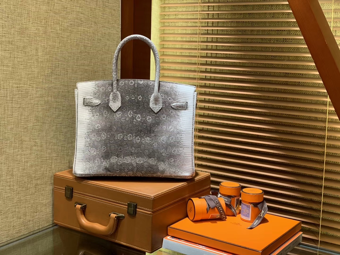 Hermès（爱马仕）Birkin铂金包 原色蜥蜴 复古系 匠心打造 30cm