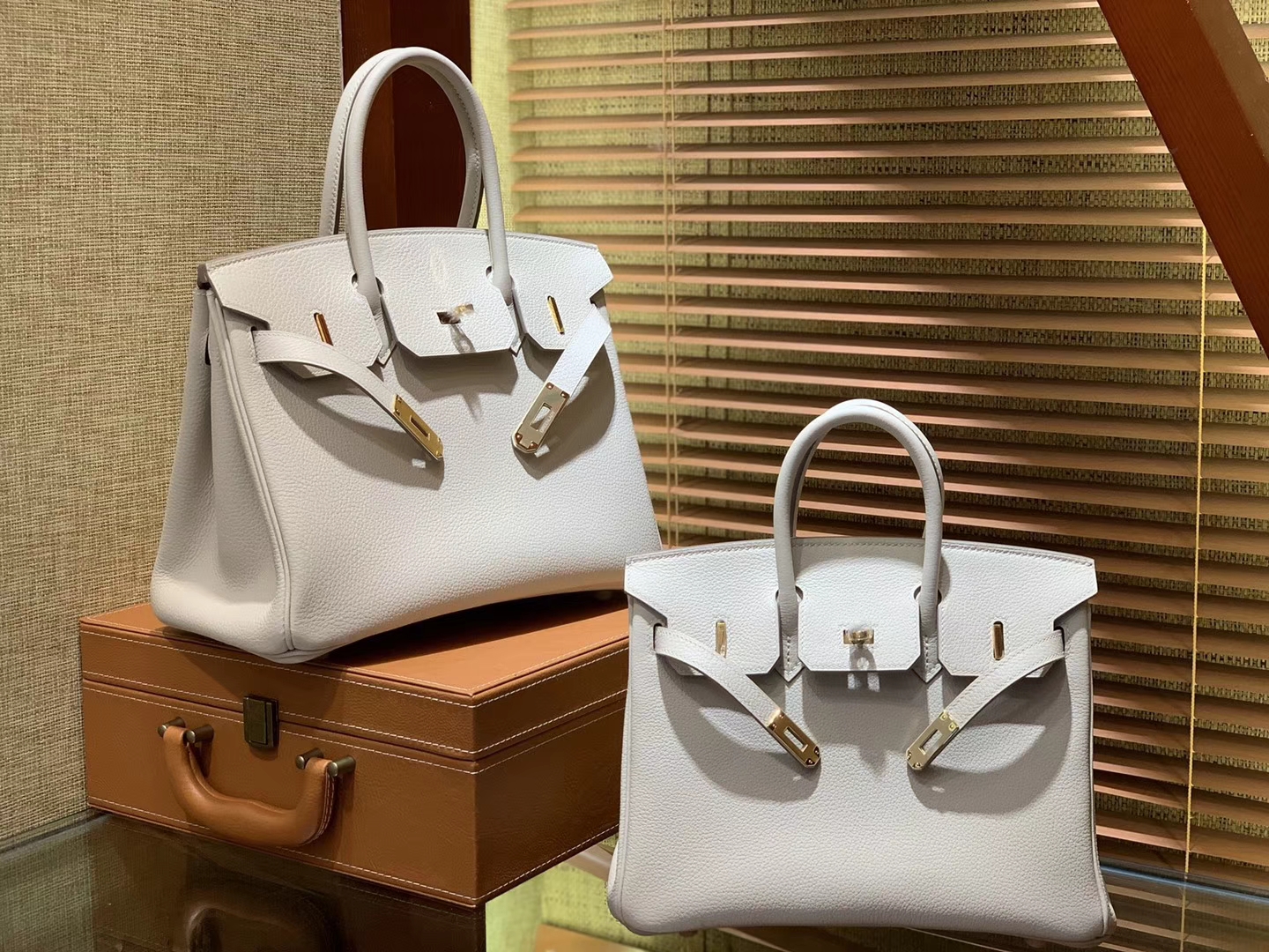 Hermès（爱马仕）Birkin 30cm 奶昔白 Togo牛皮 德国进口原料 顶级工艺 金扣