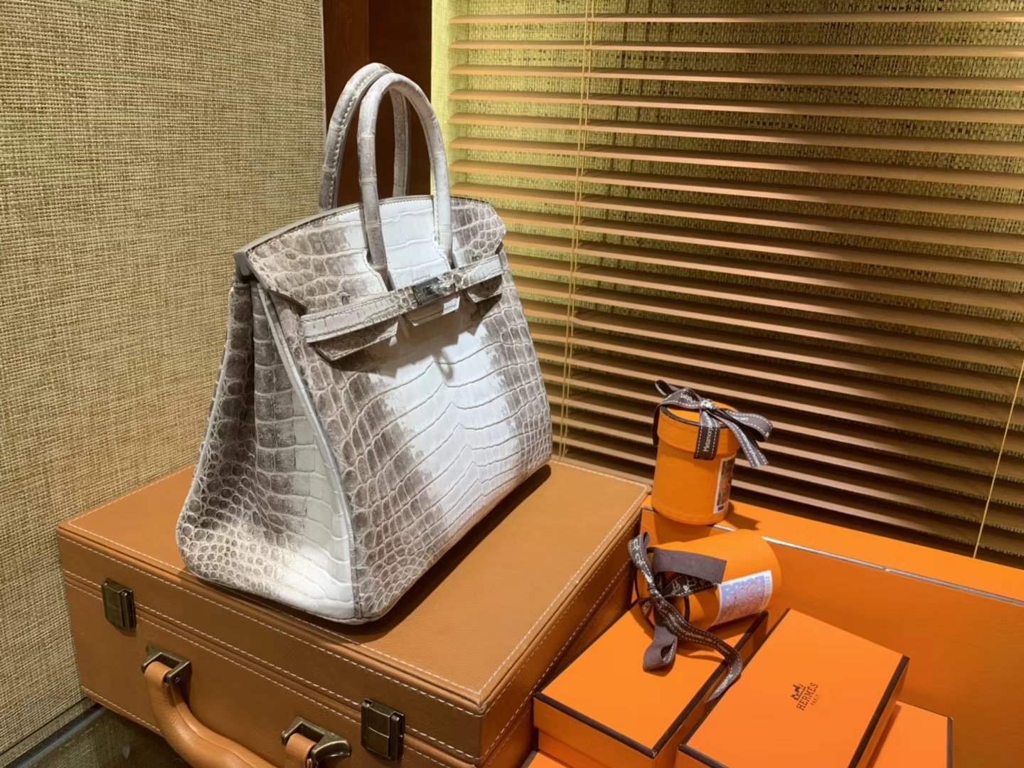 Hermès（爱马仕）Birkin铂金包 喜玛拉雅 包中之最 包中皇后 雪山之颠 顶级手缝工艺 25cm