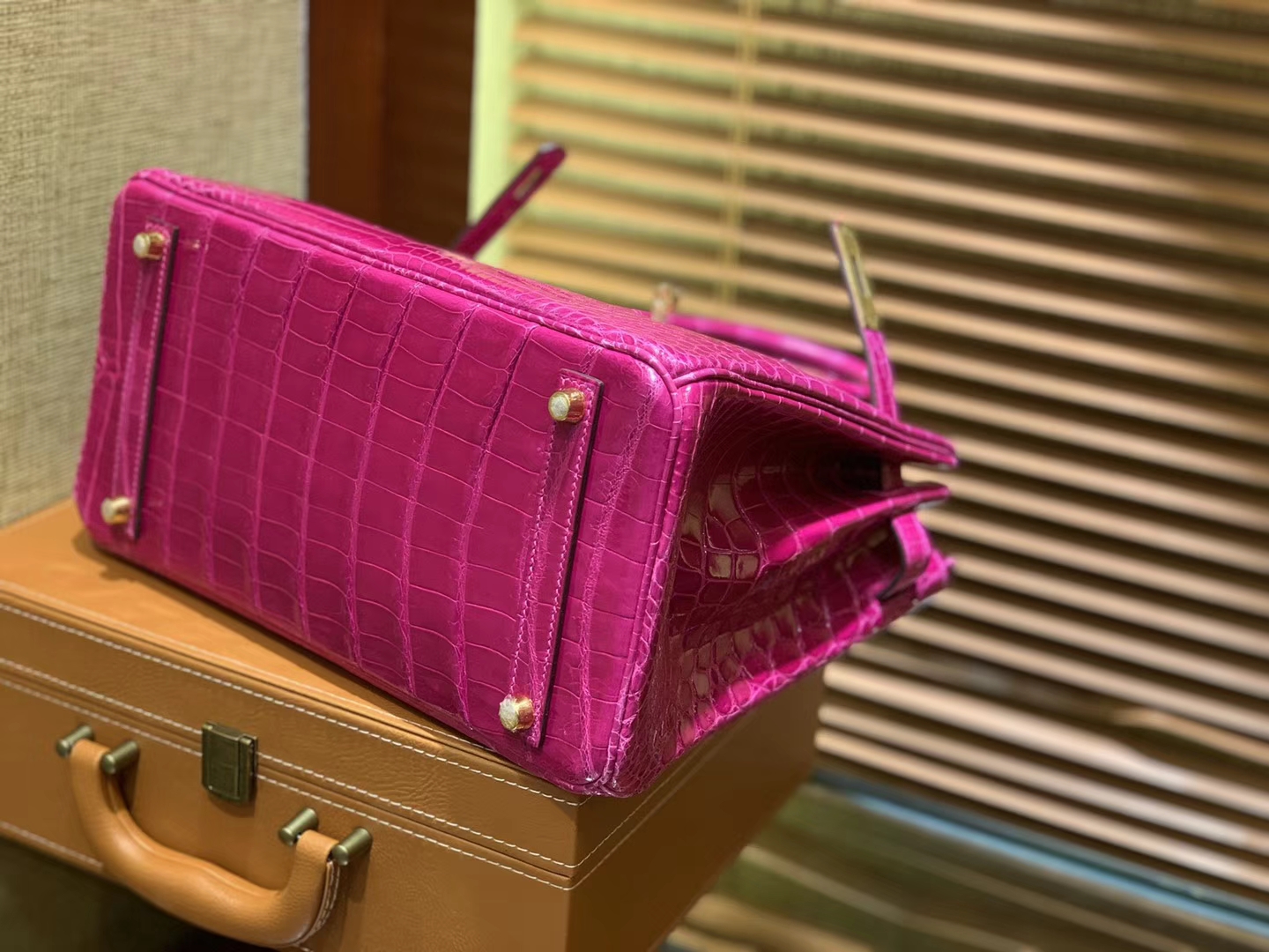 Hermès（爱马仕）Birkin 25cm 30cm 天方夜谭紫 一级尼罗鳄鱼皮 顶级工艺全手工制作