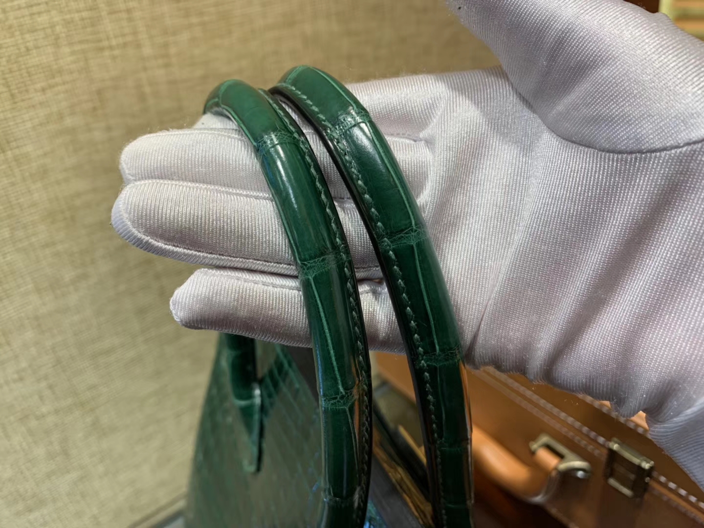 Hermès（爱马仕）Birkin 祖母绿 一级尼罗鳄鱼皮 顶级工艺全手工制作 25cm