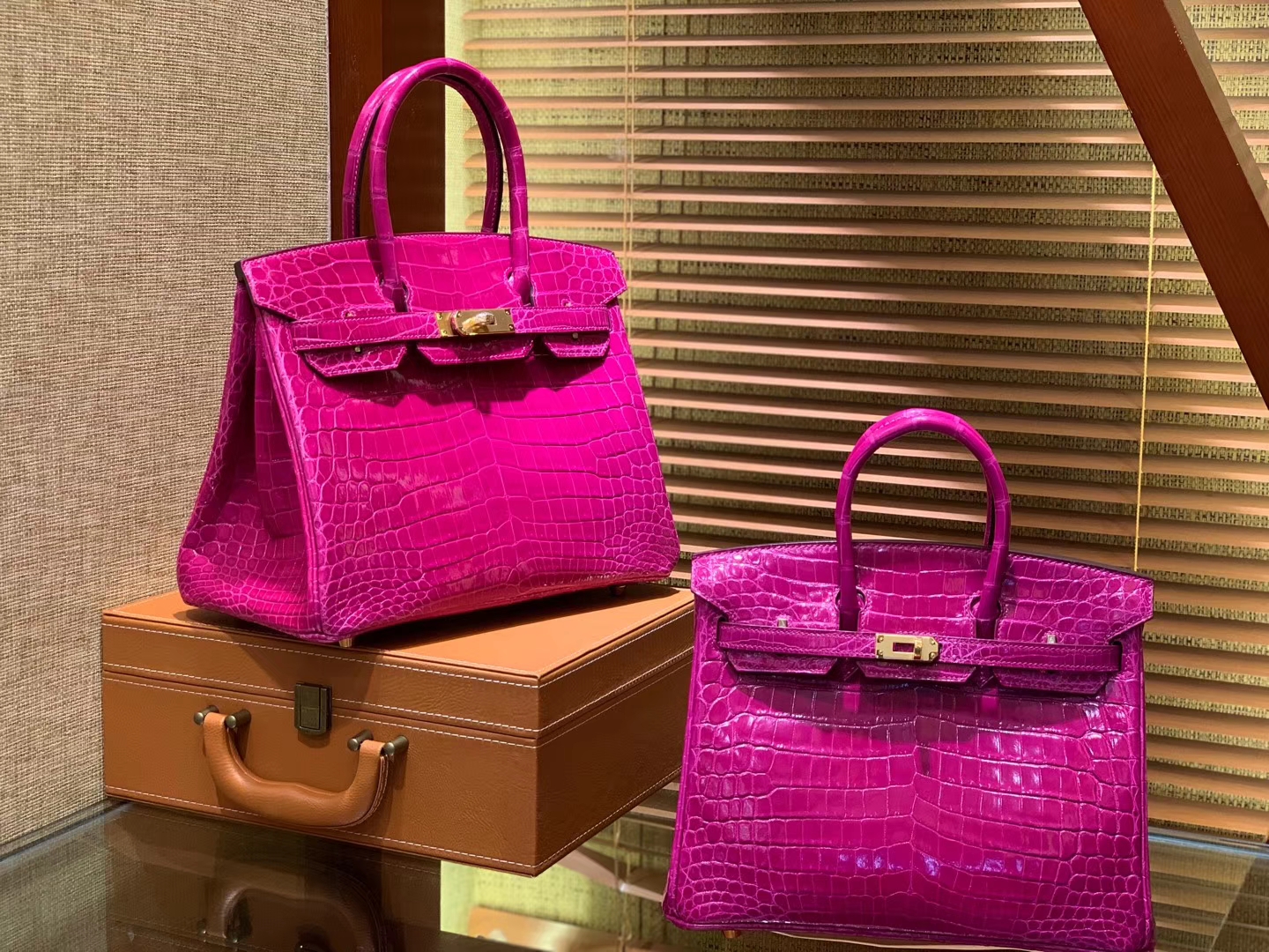 Hermès（爱马仕）Birkin 25cm 30cm 天方夜谭紫 一级尼罗鳄鱼皮 顶级工艺全手工制作