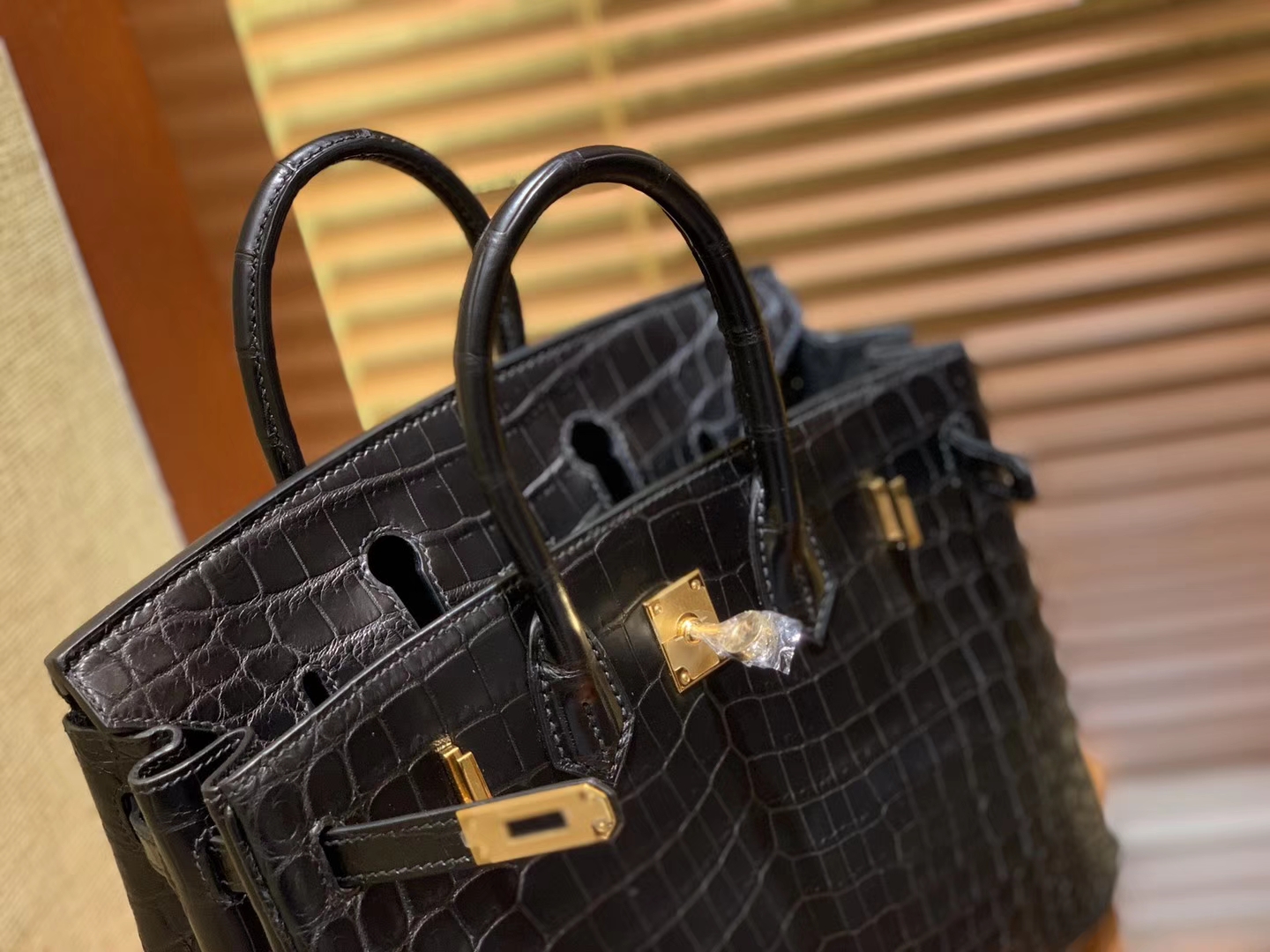 Hermès（爱马仕）Birkin 25cm 2代19cm 黑色 雾面哑光 鳄鱼皮 顶级手工缝制