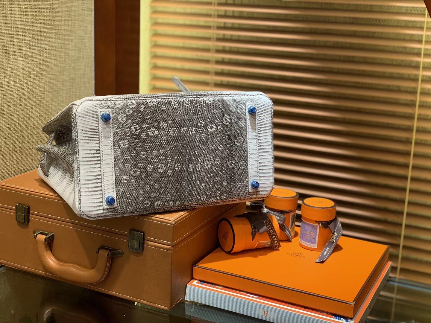 Hermès（爱马仕）Birkin铂金包 原色蜥蜴 复古系 匠心打造 30cm