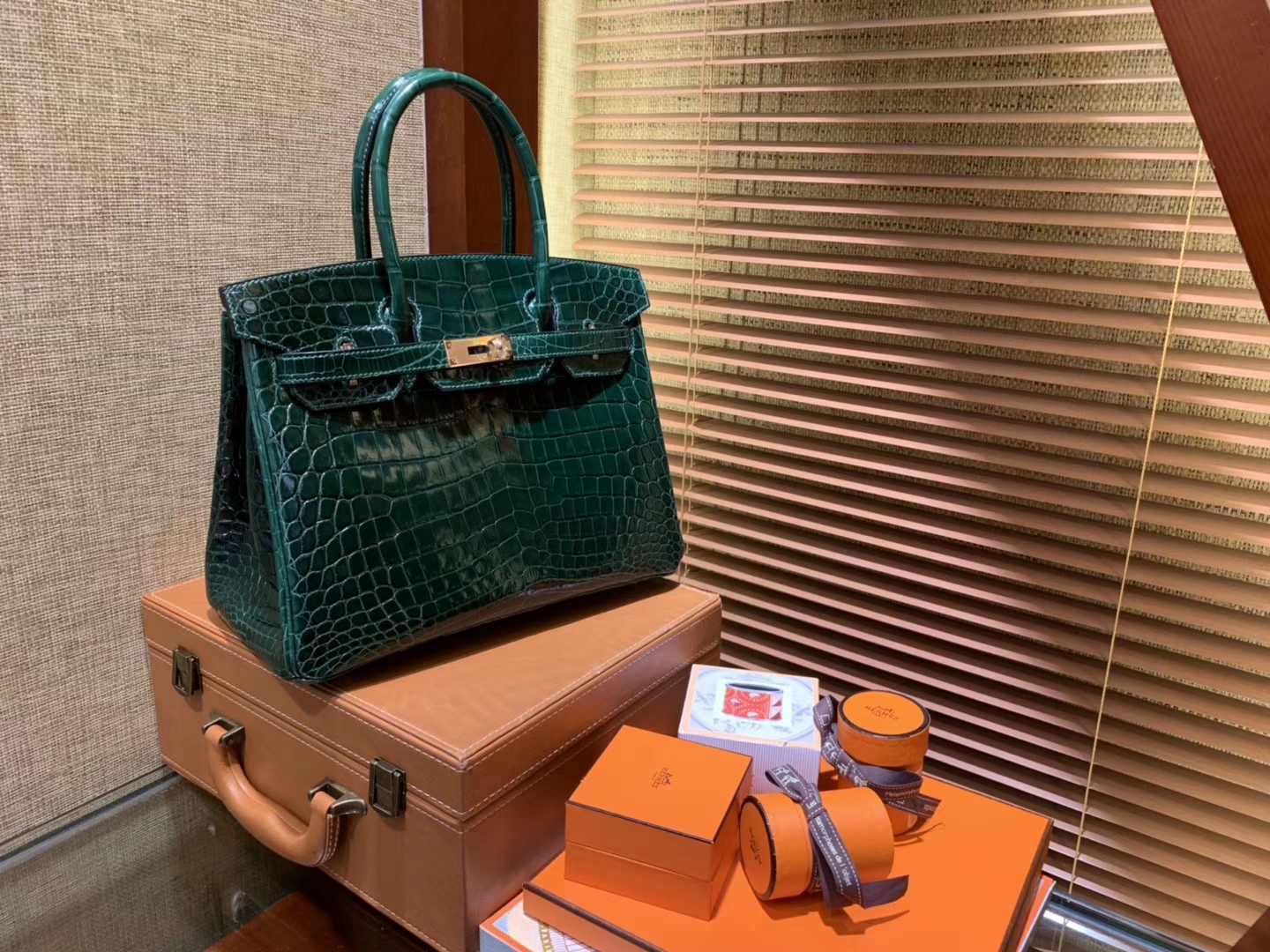 Hermès（爱马仕）Birkin 祖母绿 一级尼罗鳄鱼皮 顶级工艺全手工制作 25cm