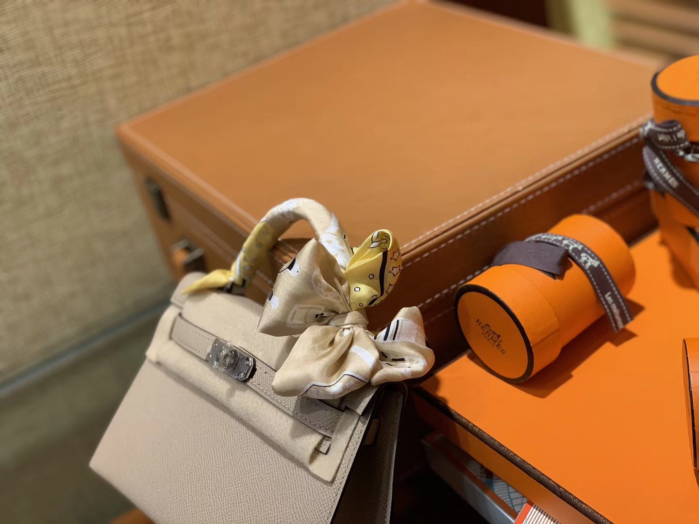 Hermès（爱马仕）MiniKelly 迷你凯莉 风衣灰 德国掌纹牛皮 原版蜜蜡 全手工缝制 2代 19cm