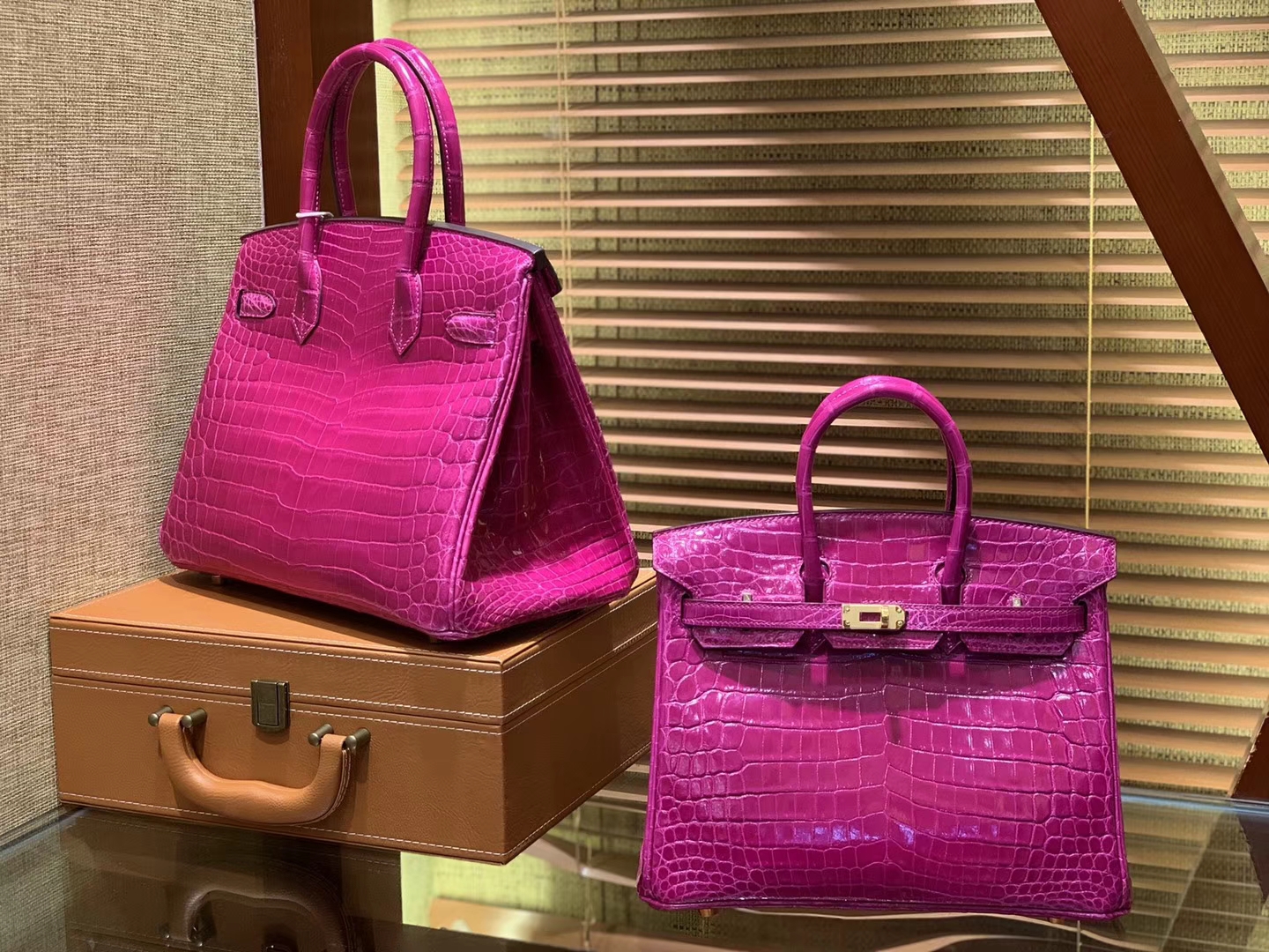 Hermès（爱马仕）Birkin 25cm 30cm 天方夜谭紫 一级尼罗鳄鱼皮 顶级工艺全手工制作