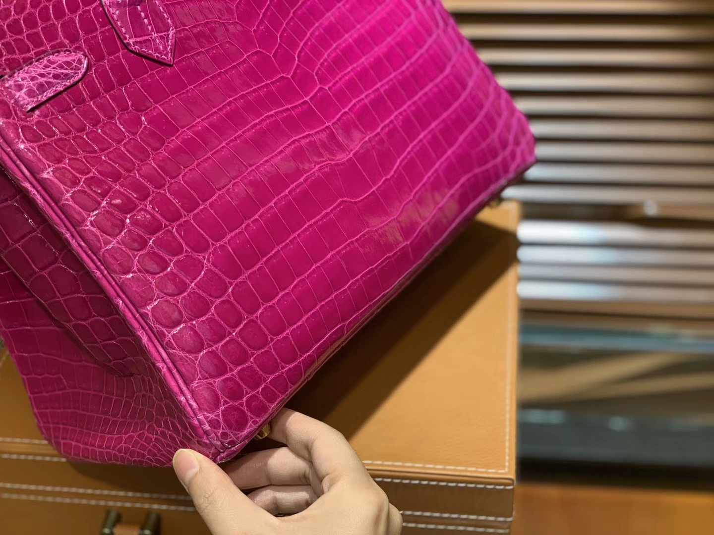 Hermès（爱马仕）Birkin 25cm 30cm 天方夜谭紫 一级尼罗鳄鱼皮 顶级工艺全手工制作