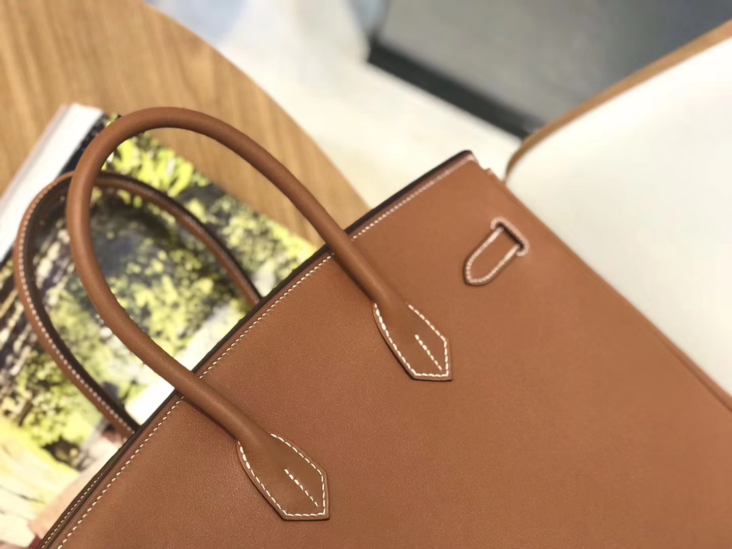 Hermès（爱马仕）Birkin 铂金包 经典 金棕色 原厂御用swift皮 金扣 35cm