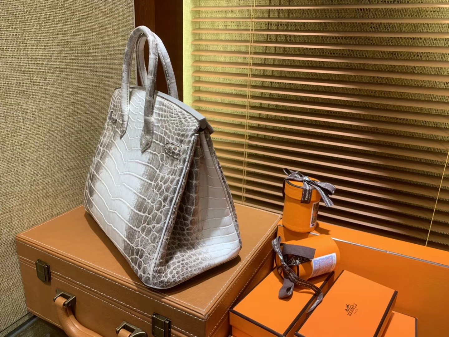 Hermès（爱马仕）Birkin铂金包 喜玛拉雅 包中之最 包中皇后 雪山之颠 顶级手缝工艺 25cm