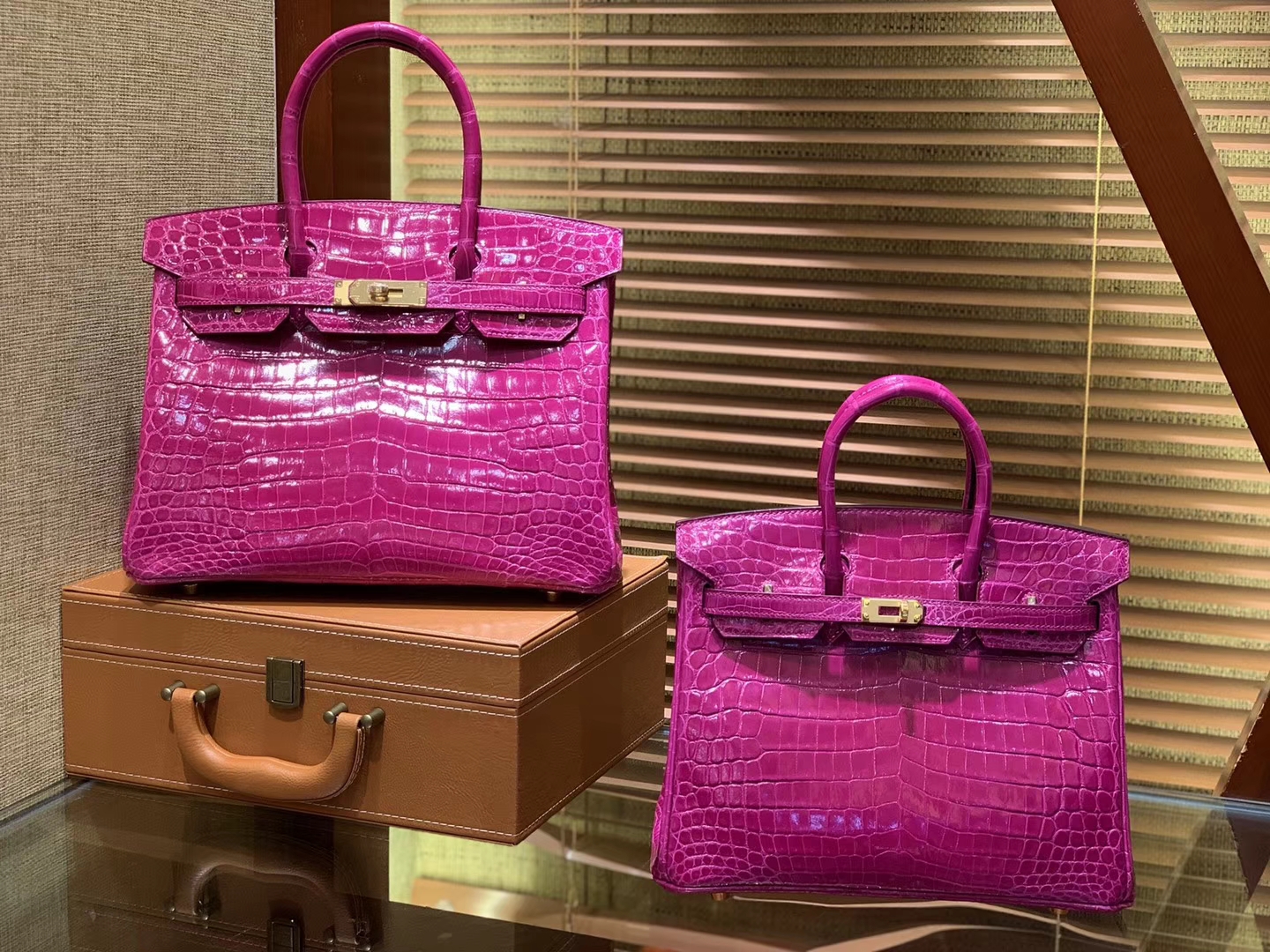 Hermès（爱马仕）Birkin 25cm 30cm 天方夜谭紫 一级尼罗鳄鱼皮 顶级工艺全手工制作