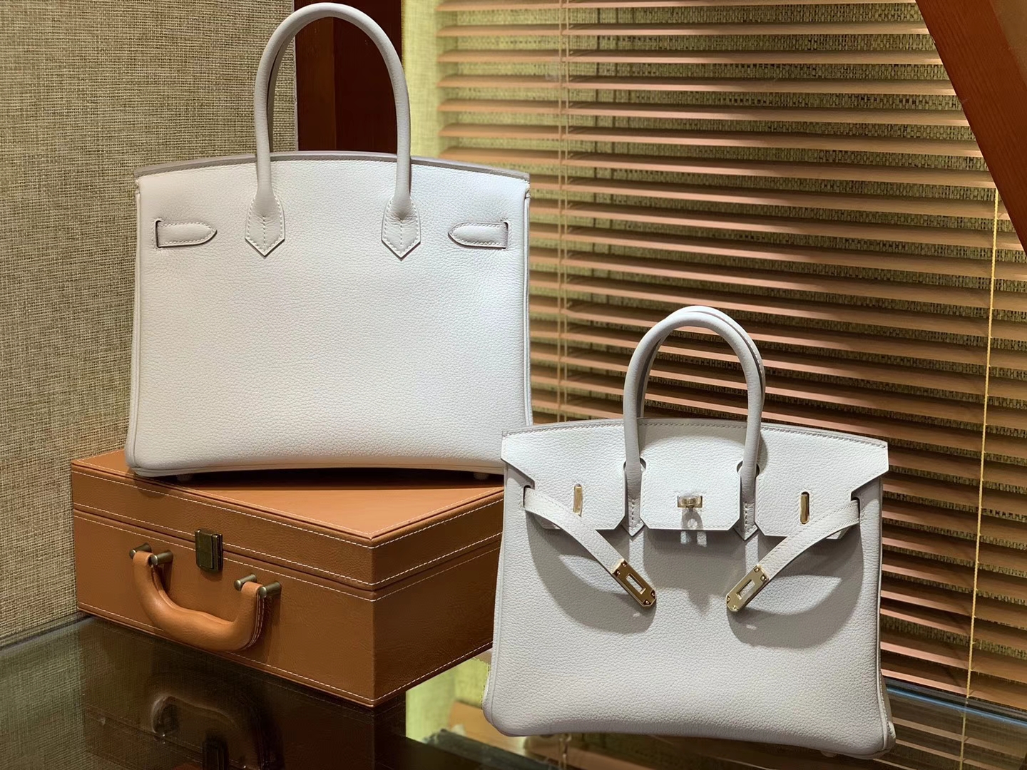 Hermès（爱马仕）Birkin 30cm 奶昔白 Togo牛皮 德国进口原料 顶级工艺 金扣