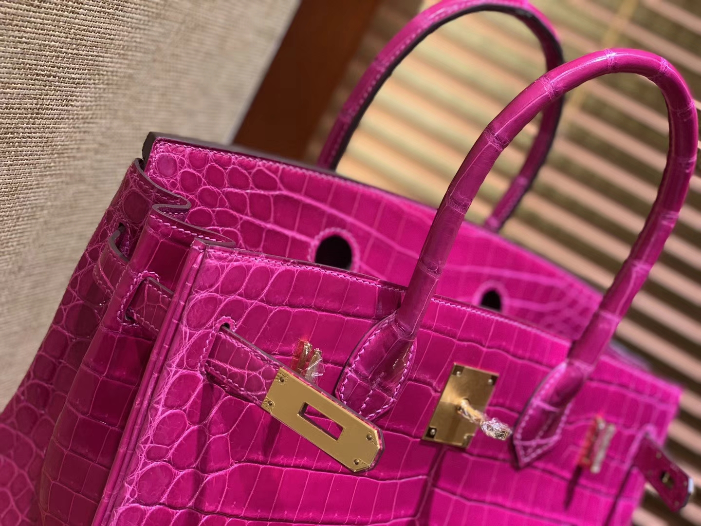 Hermès（爱马仕）Birkin 25cm 30cm 天方夜谭紫 一级尼罗鳄鱼皮 顶级工艺全手工制作