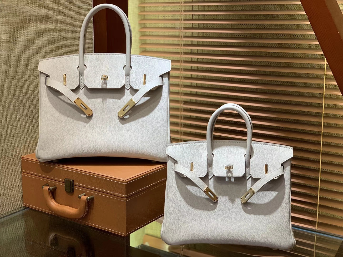 Hermès（爱马仕）Birkin 30cm 奶昔白 Togo牛皮 德国进口原料 顶级工艺 金扣