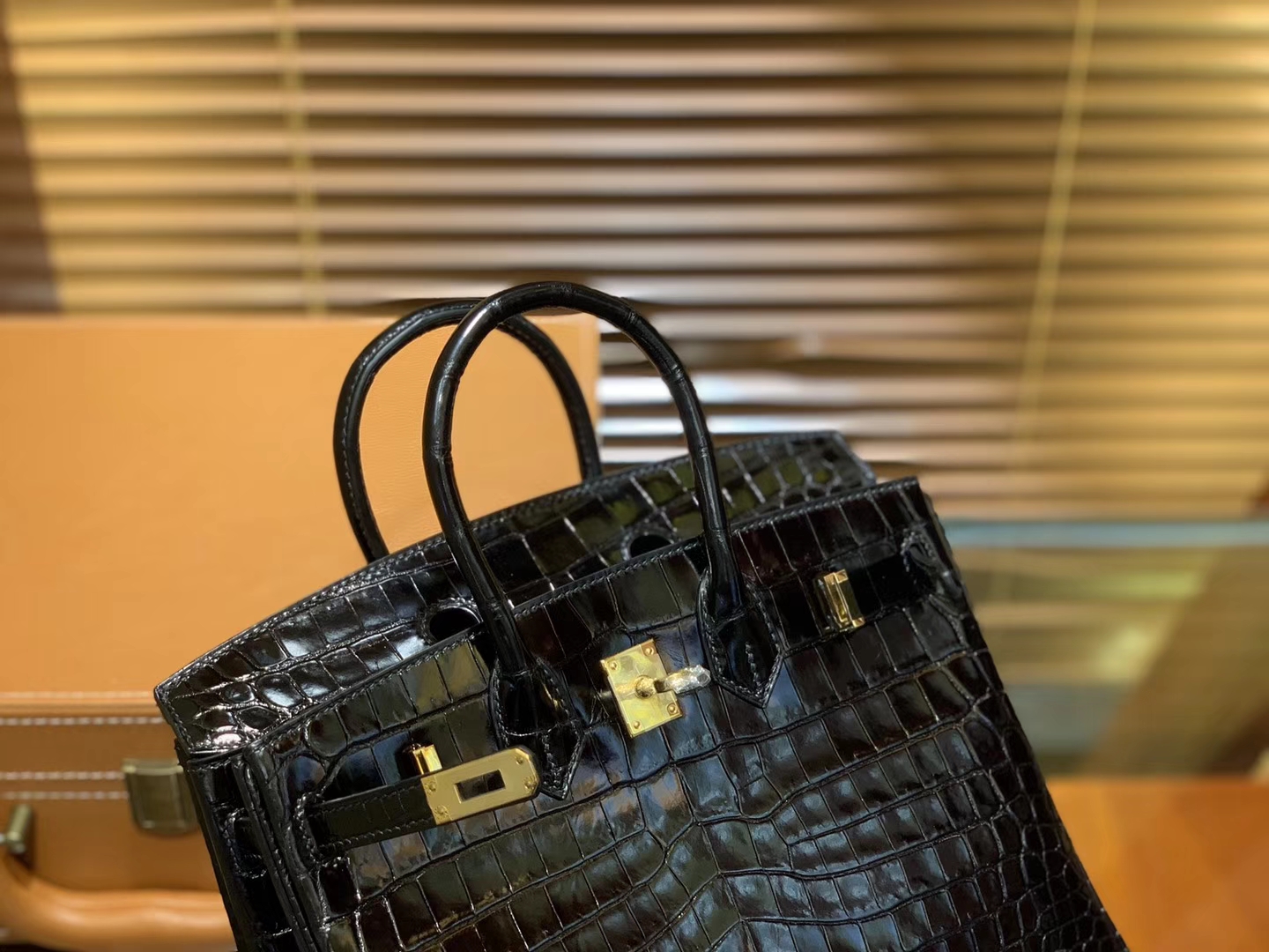 Hermès（爱马仕）Birkin 25cm 2代19cm 黑色 美洲 尼罗 鳄鱼皮