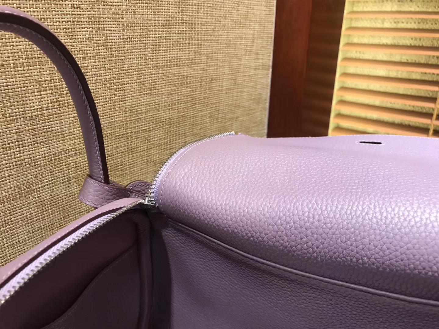 Hermès（爱马仕）Lindy琳迪包 薰衣草紫 德国进口togo牛皮 全手工缝制 银扣 30cm