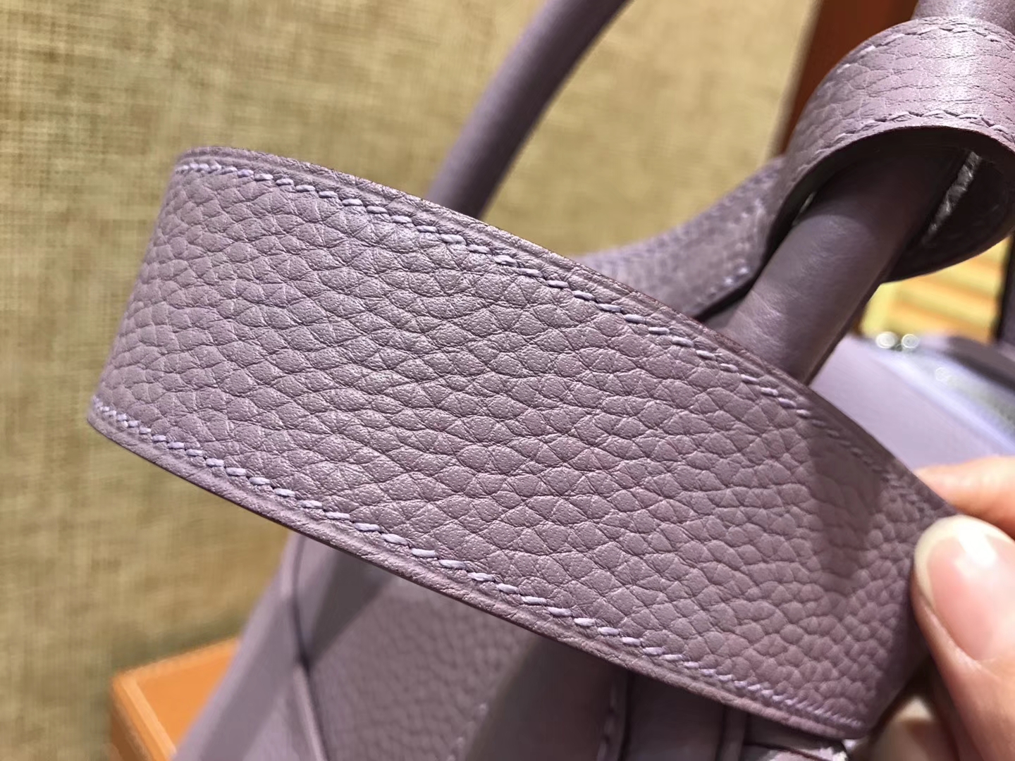 Hermès（爱马仕）Lindy琳迪包 薰衣草紫 德国进口togo牛皮 全手工缝制 银扣 30cm