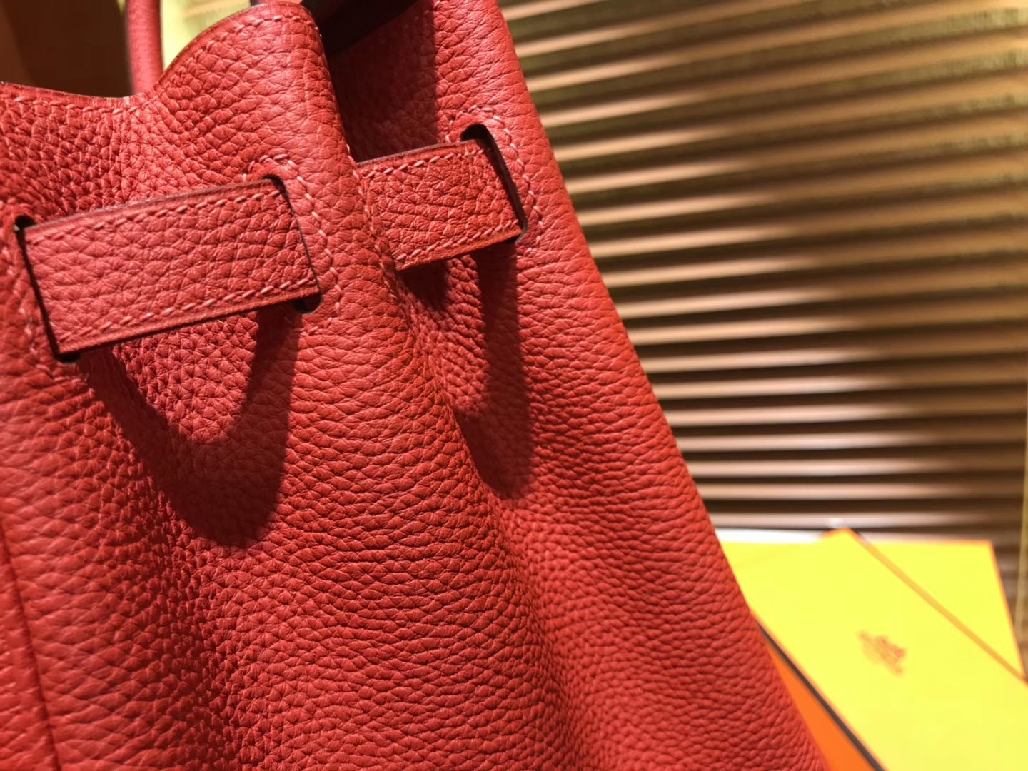 Hermès（爱马仕）Birkin铂金包 罂粟橘 德国togo小牛皮 原版蜜蜡线 顶级手缝 金扣 30cm