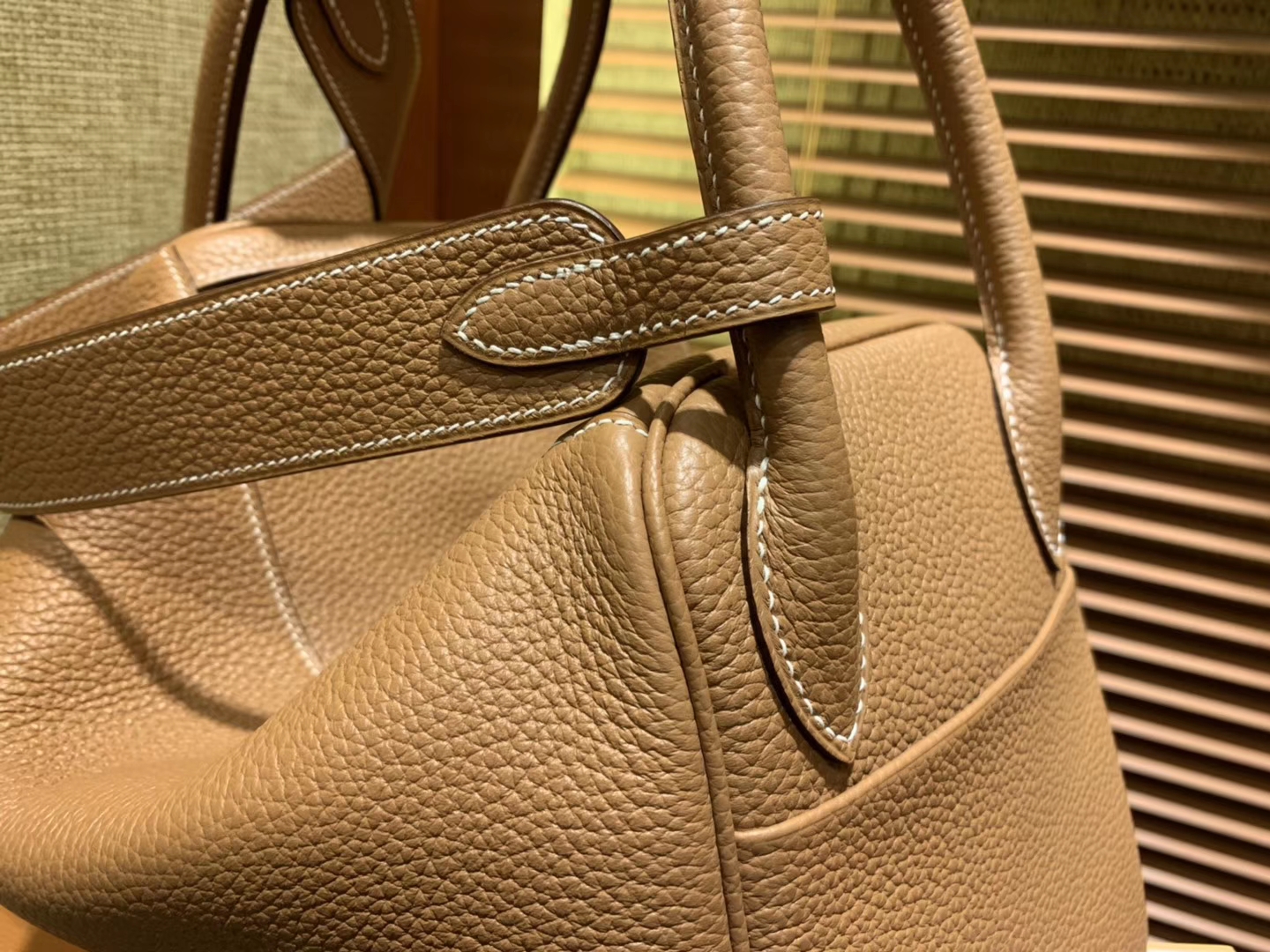 Hermès（爱马仕）Lindy琳迪包 大黄色 德国进口togo牛皮 全手工缝制 银扣 30cm
