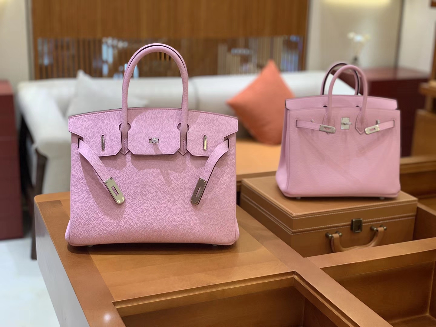 Hermès（爱马仕）新增现货 birkin 铂金包 锦葵紫 德国进口小牛皮 银扣 30cm