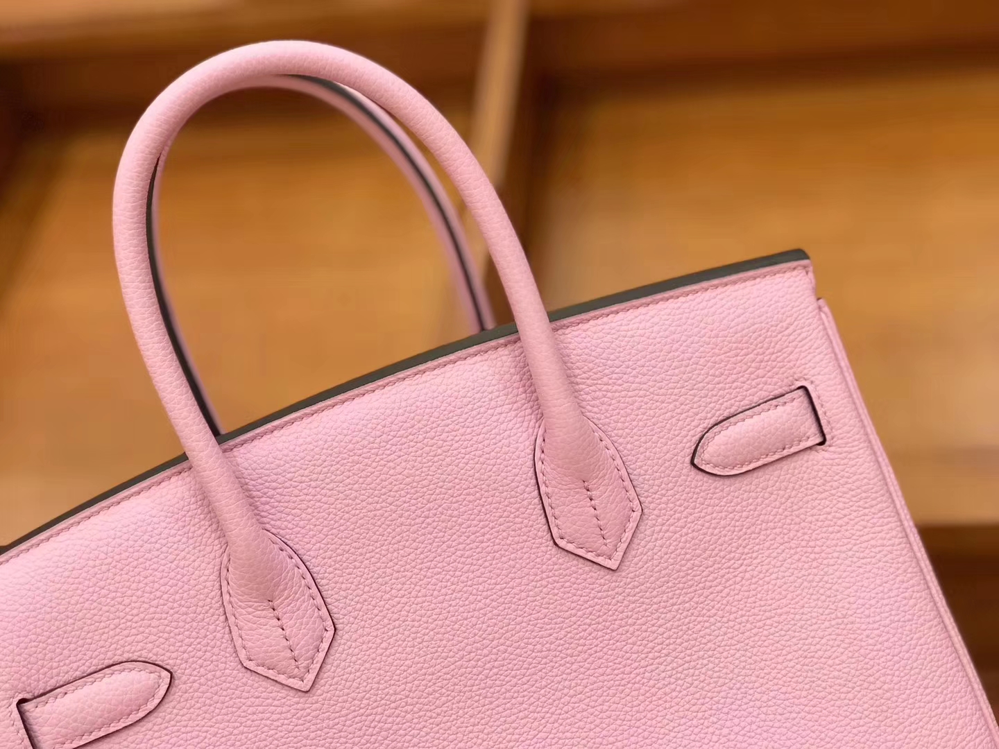 Hermès（爱马仕）新增现货 birkin 铂金包 锦葵紫 德国进口小牛皮 银扣 30cm