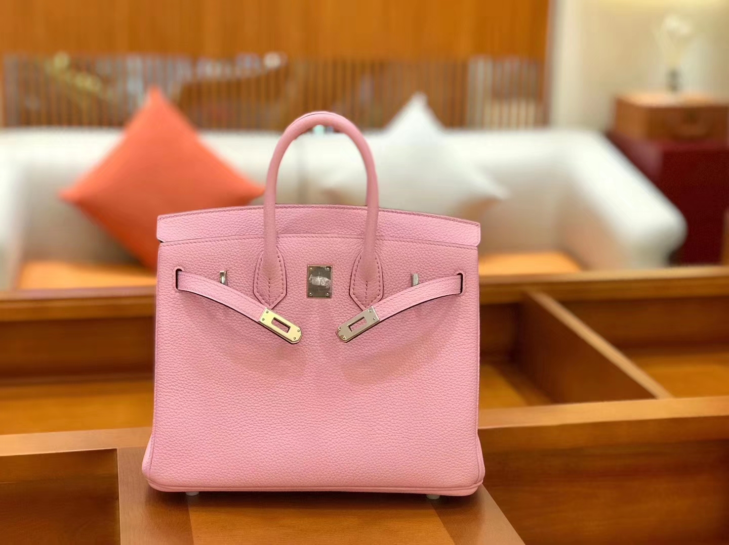 Hermès（爱马仕）新增现货 birkin 铂金包 锦葵紫 德国进口小牛皮 25cm