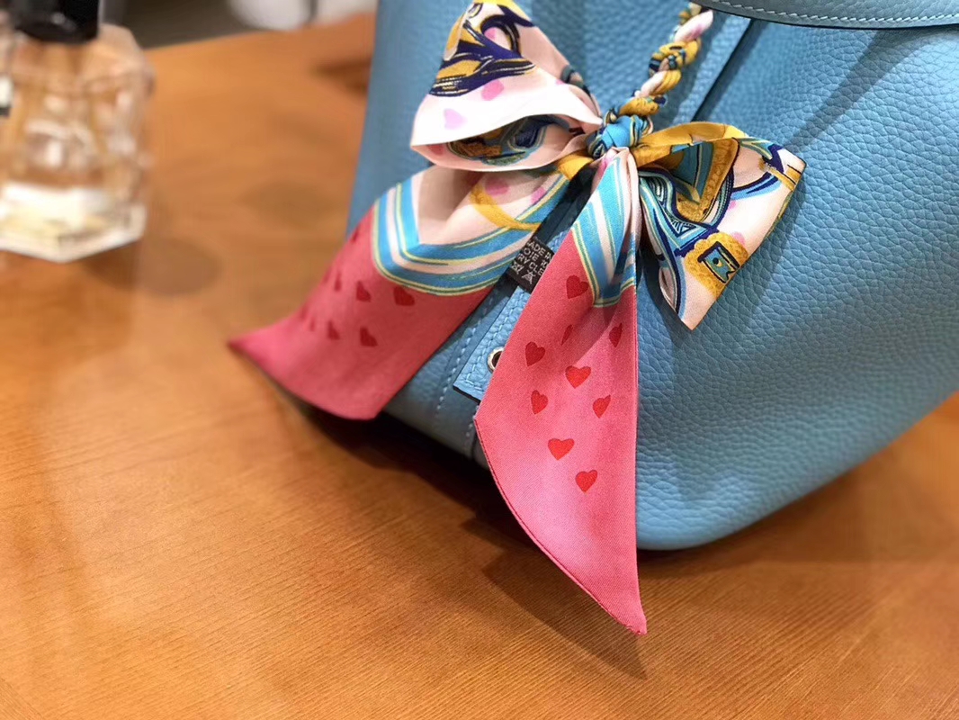 Hermès（爱马仕）Picotin 菜篮包 北方蓝 TC大牛皮 银扣 18cm