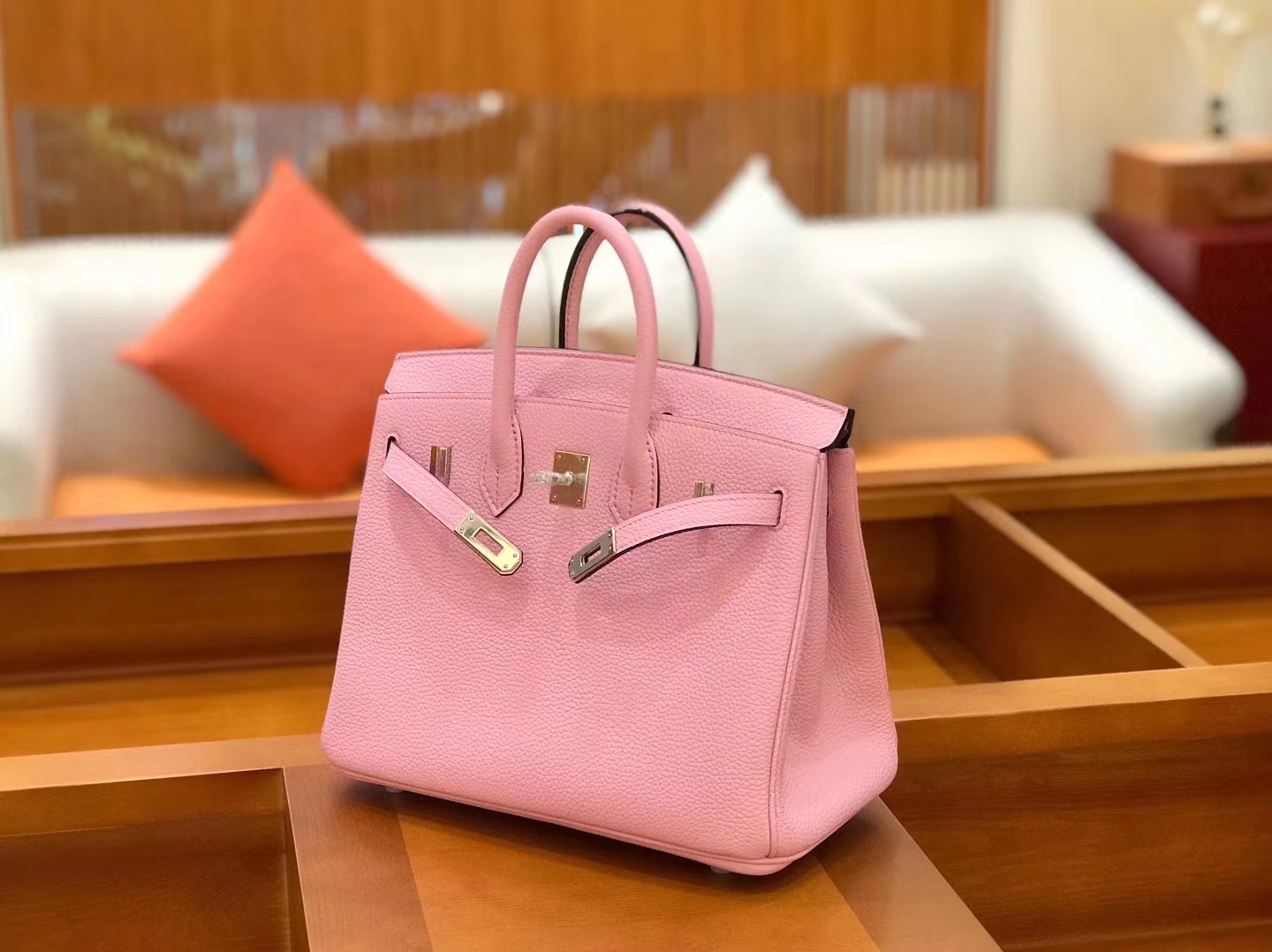 Hermès（爱马仕）新增现货 birkin 铂金包 锦葵紫 德国进口小牛皮 25cm