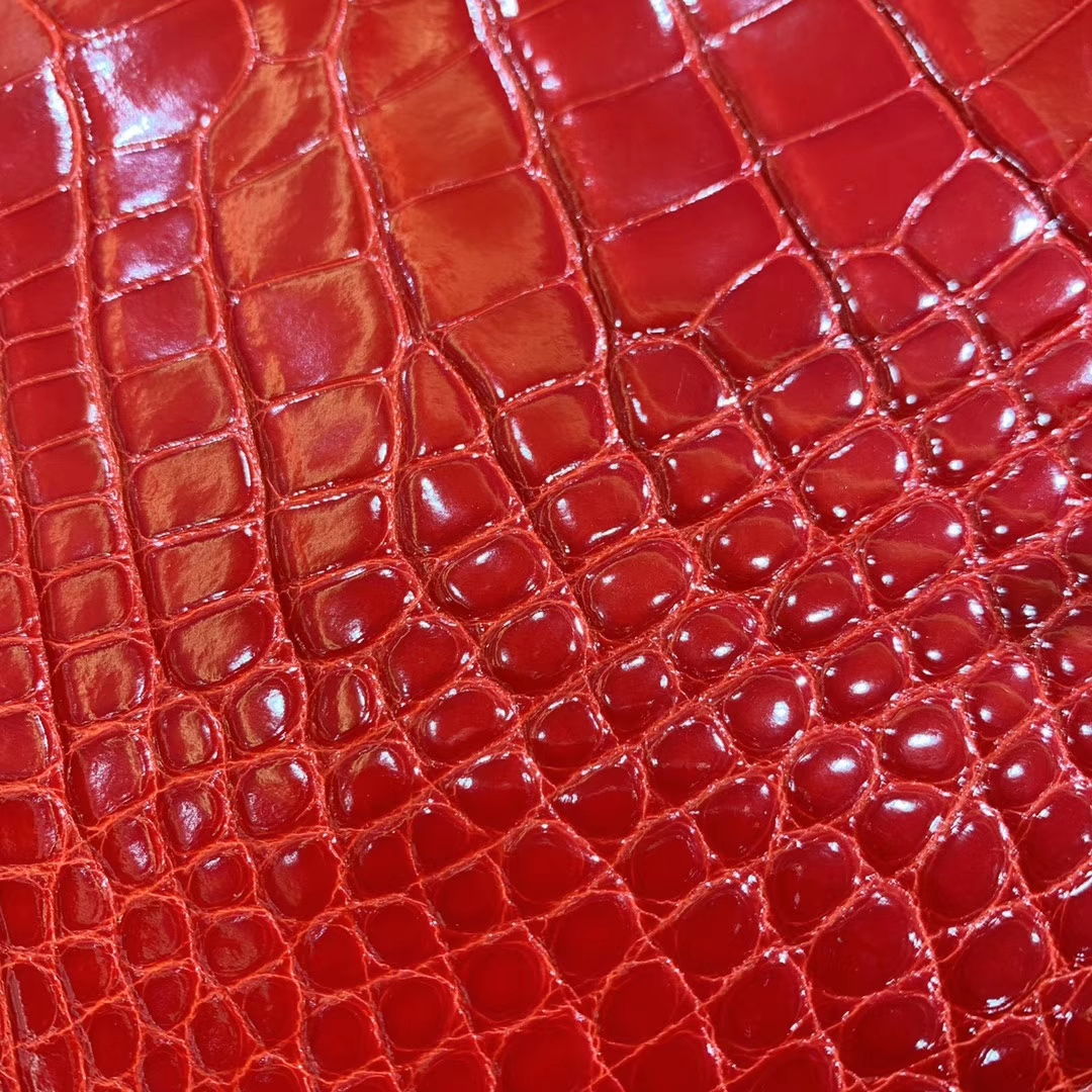 Hermès（爱马仕）Birkin 铂金包 法拉利红 美洲鳄鱼皮 品相佳 金扣 25cm