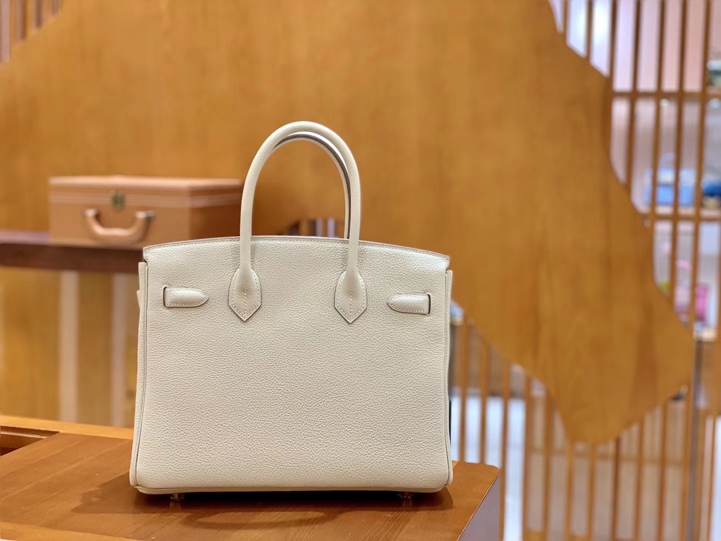 Hermès（爱马仕）Birkin 30cm 奶昔白 银扣 德国进口togo 牛皮 全手工缝制