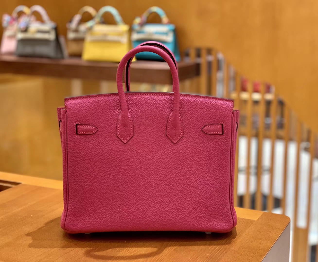 Hermès（爱马仕）Birkin 25cm 拼色 Togo 德国进口小牛皮 全手工缝制