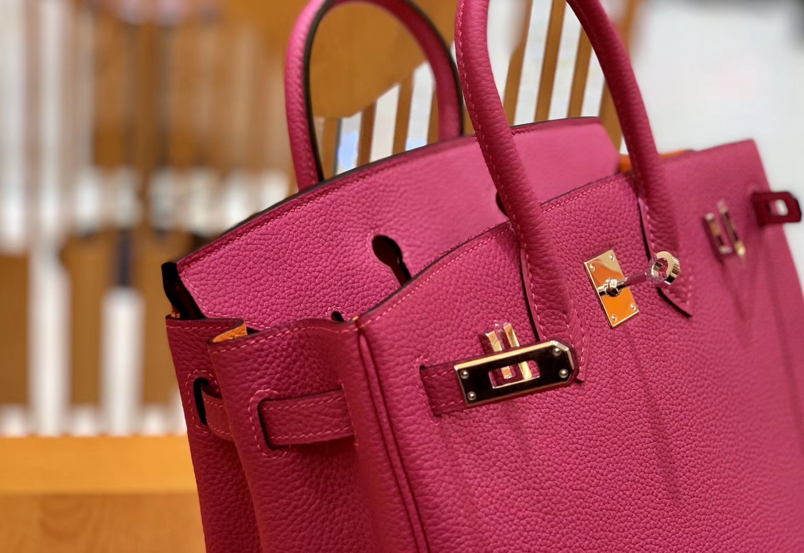 Hermès（爱马仕）Birkin 25cm 拼色 Togo 德国进口小牛皮 全手工缝制
