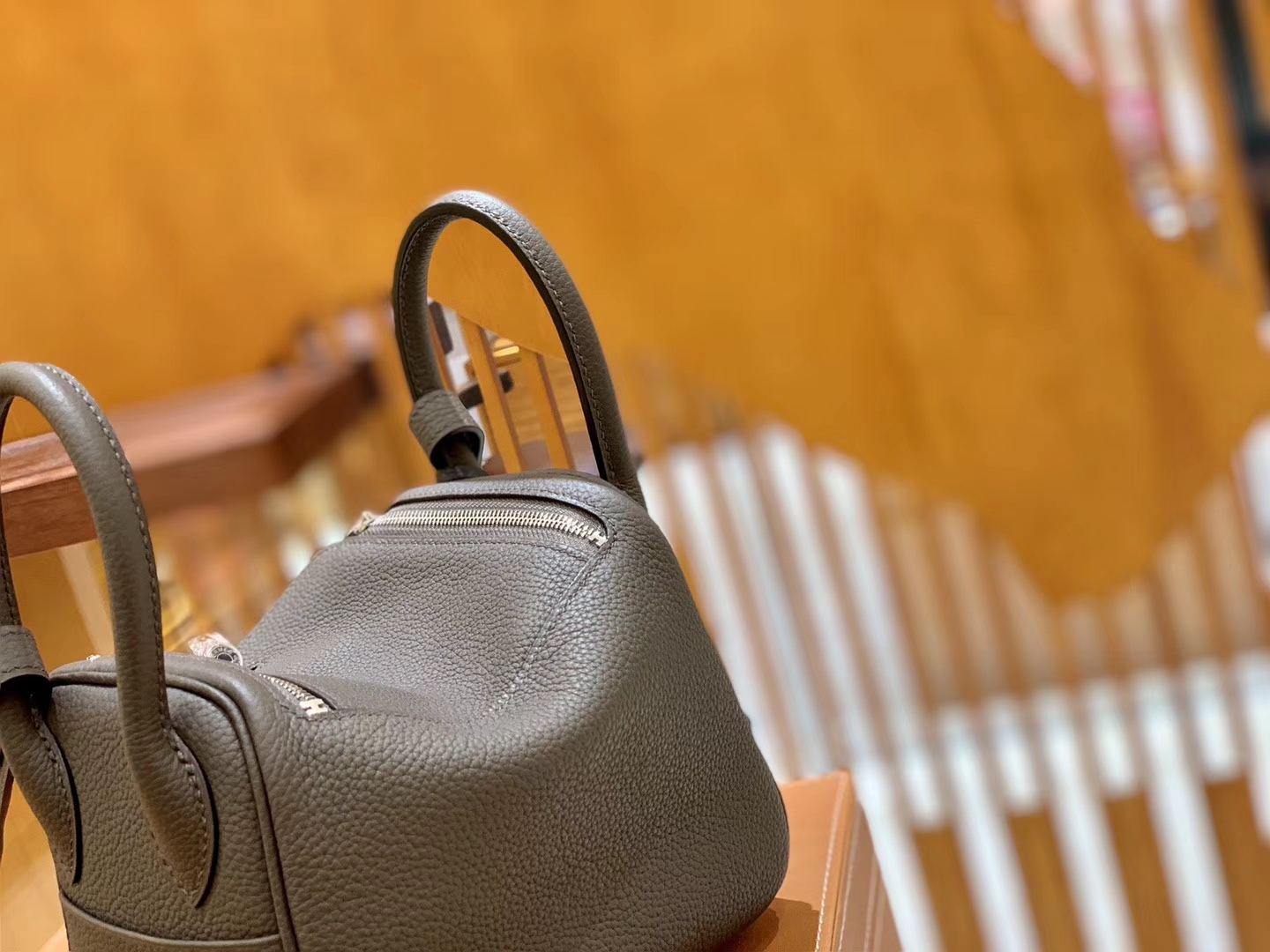 Hermès（爱马仕）Mini Lindy 18cm 锡器灰 银扣 德国进口Togo牛皮 全手工缝制