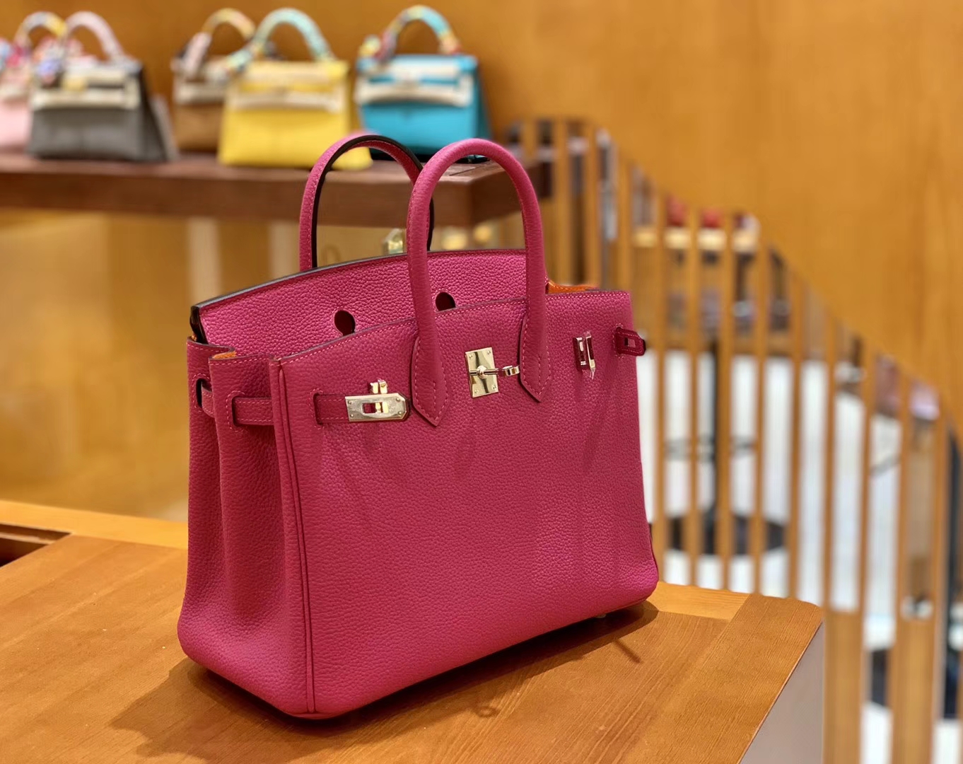 Hermès（爱马仕）Birkin 25cm 拼色 Togo 德国进口小牛皮 全手工缝制