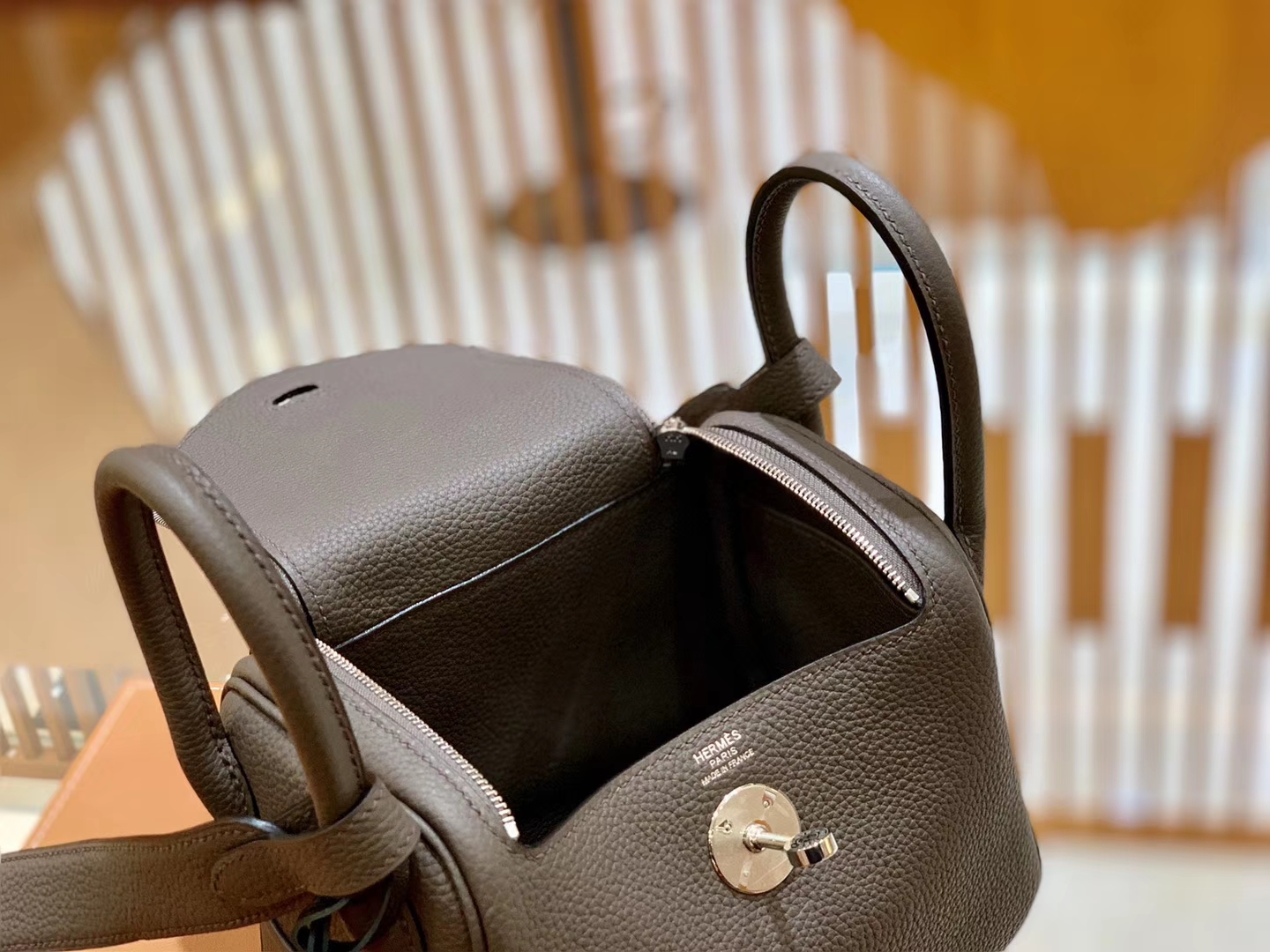 Hermès（爱马仕）Mini Lindy 18cm 锡器灰 银扣 德国进口Togo牛皮 全手工缝制