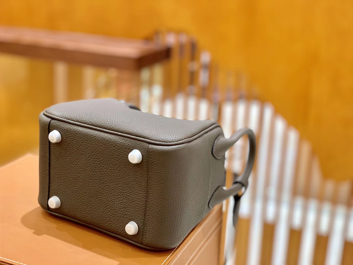 Hermès（爱马仕）Mini Lindy 18cm 锡器灰 银扣 德国进口Togo牛皮 全手工缝制