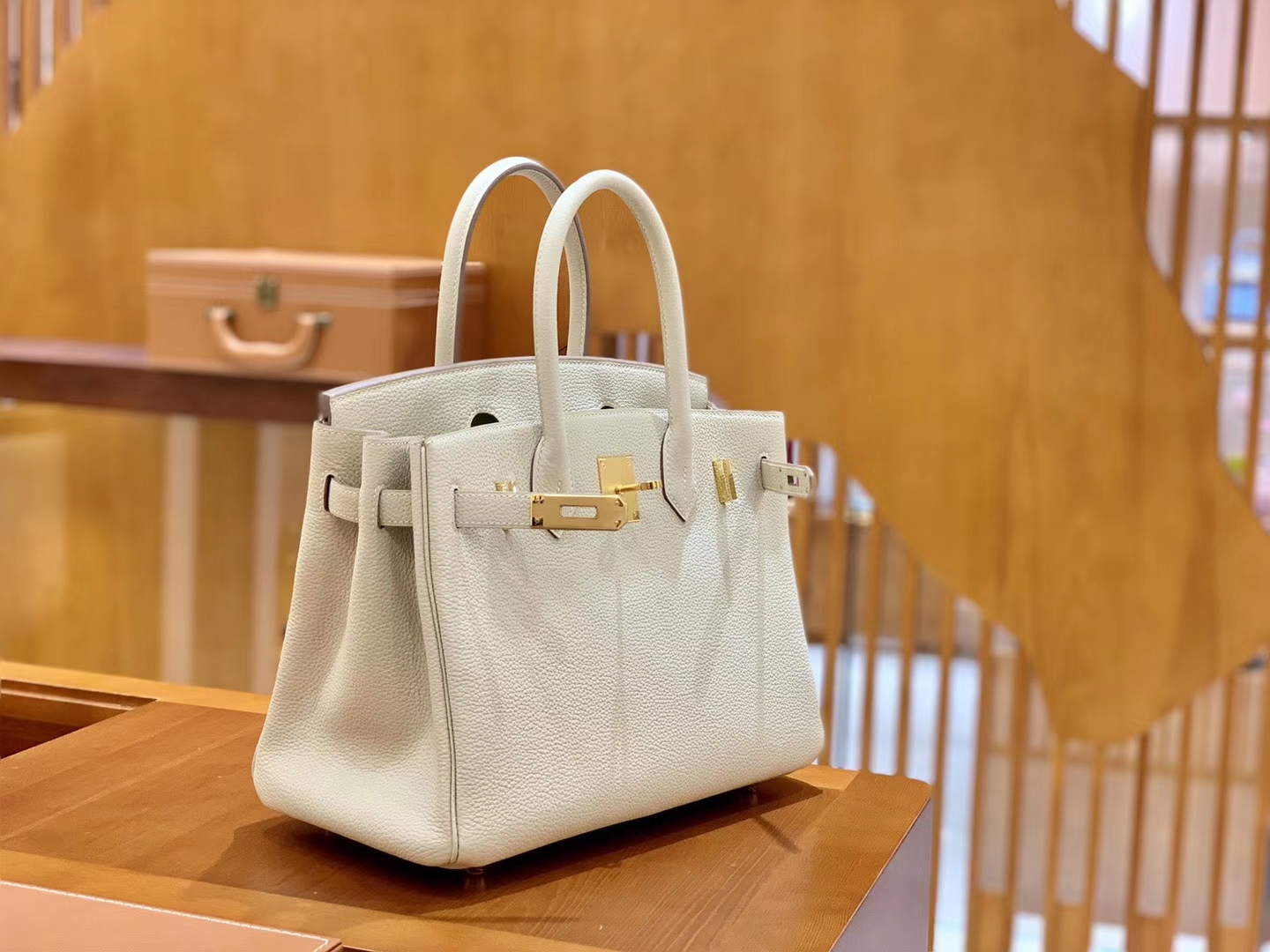 Hermès（爱马仕）Birkin 30cm 奶昔白 银扣 德国进口togo 牛皮 全手工缝制