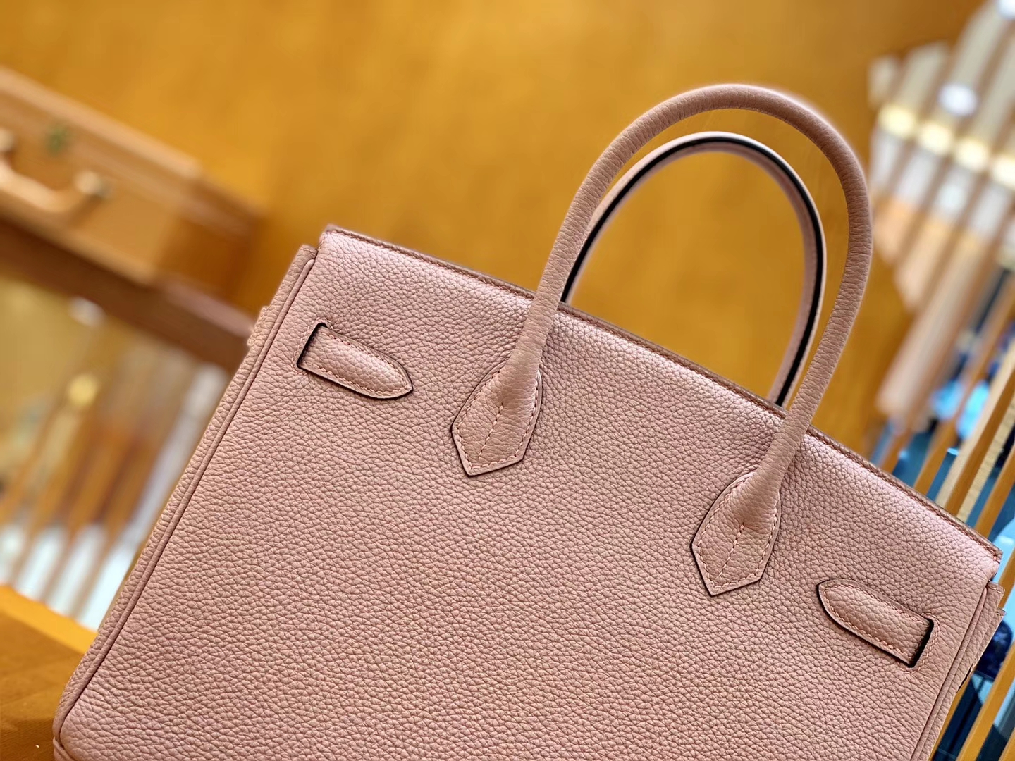 Hermès（爱马仕）Birkin 30cm 丁香紫 金扣 德国进口togo 牛皮 全手工缝制