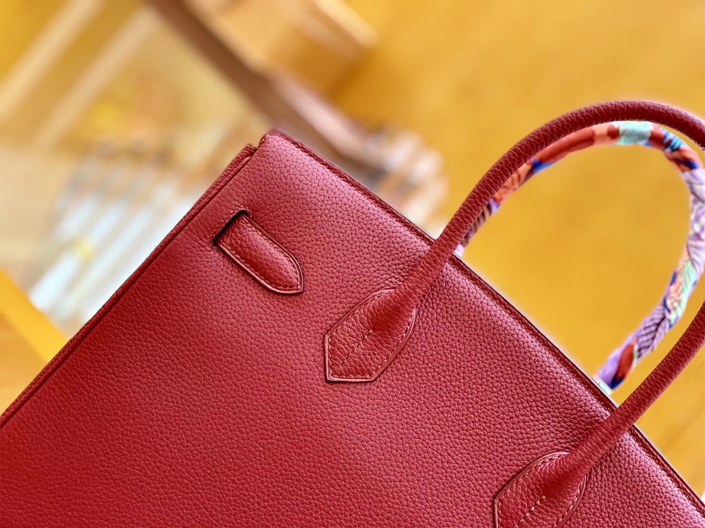 Hermès（爱马仕）Birkin 30cm 石榴红 金扣 Togo德国进口牛皮 全手工缝制