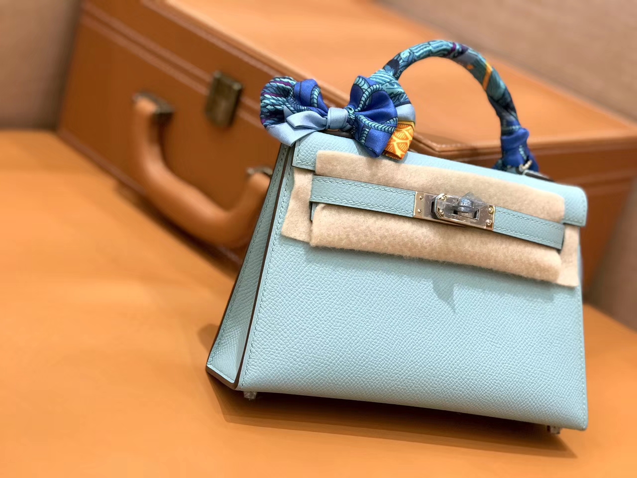 Hermès（爱马仕）mini Kelly 马卡龙 银扣 德国进口掌纹皮 全手工缝制