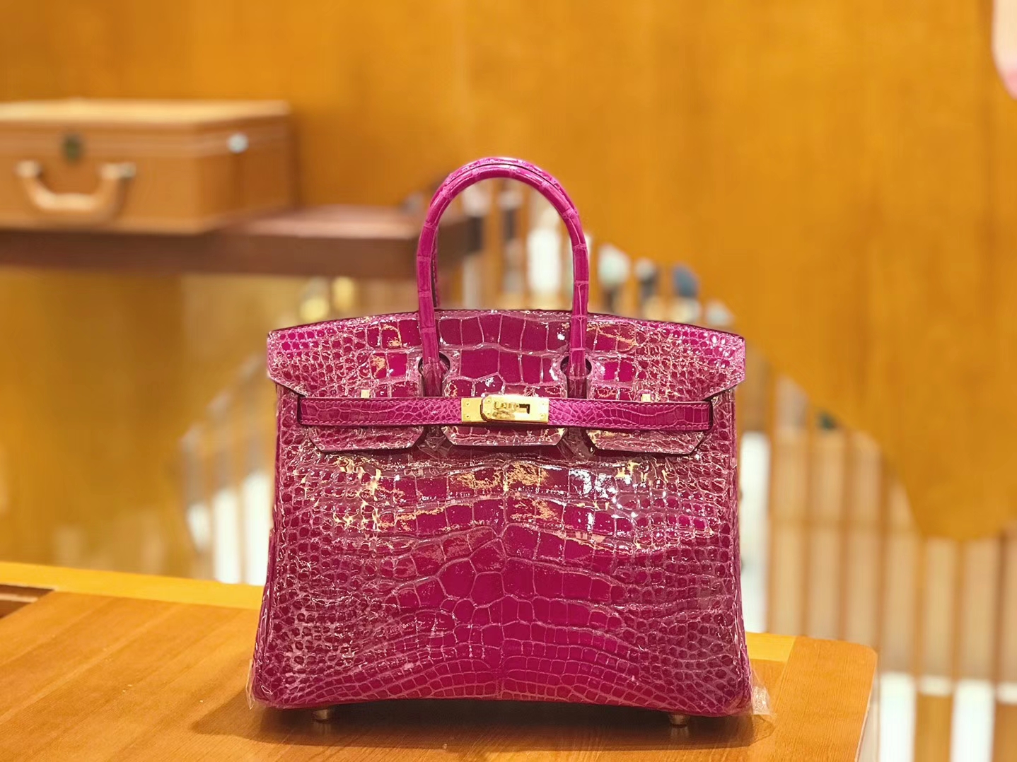 Hermès（爱马仕）Birkin 铂金包 天方夜谭紫 美洲 方块印 25cm