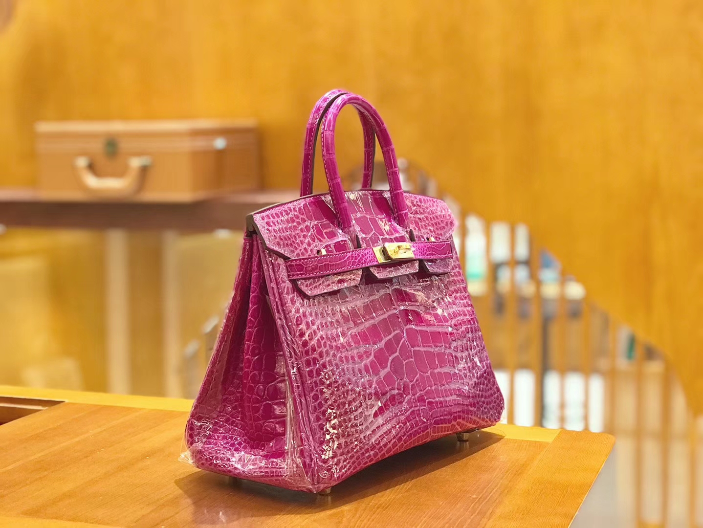 Hermès（爱马仕）Birkin 铂金包 天方夜谭紫 美洲 方块印 25cm