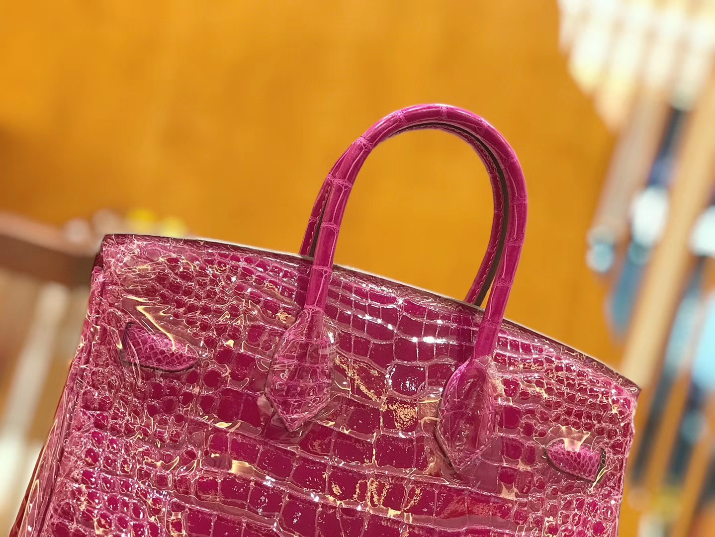 Hermès（爱马仕）Birkin 铂金包 天方夜谭紫 美洲 方块印 25cm