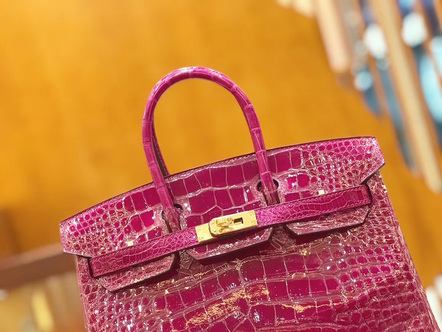 Hermès（爱马仕）Birkin 铂金包 天方夜谭紫 美洲 方块印 25cm