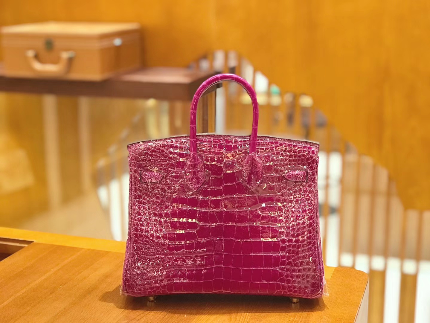 Hermès（爱马仕）Birkin 铂金包 天方夜谭紫 美洲 方块印 25cm