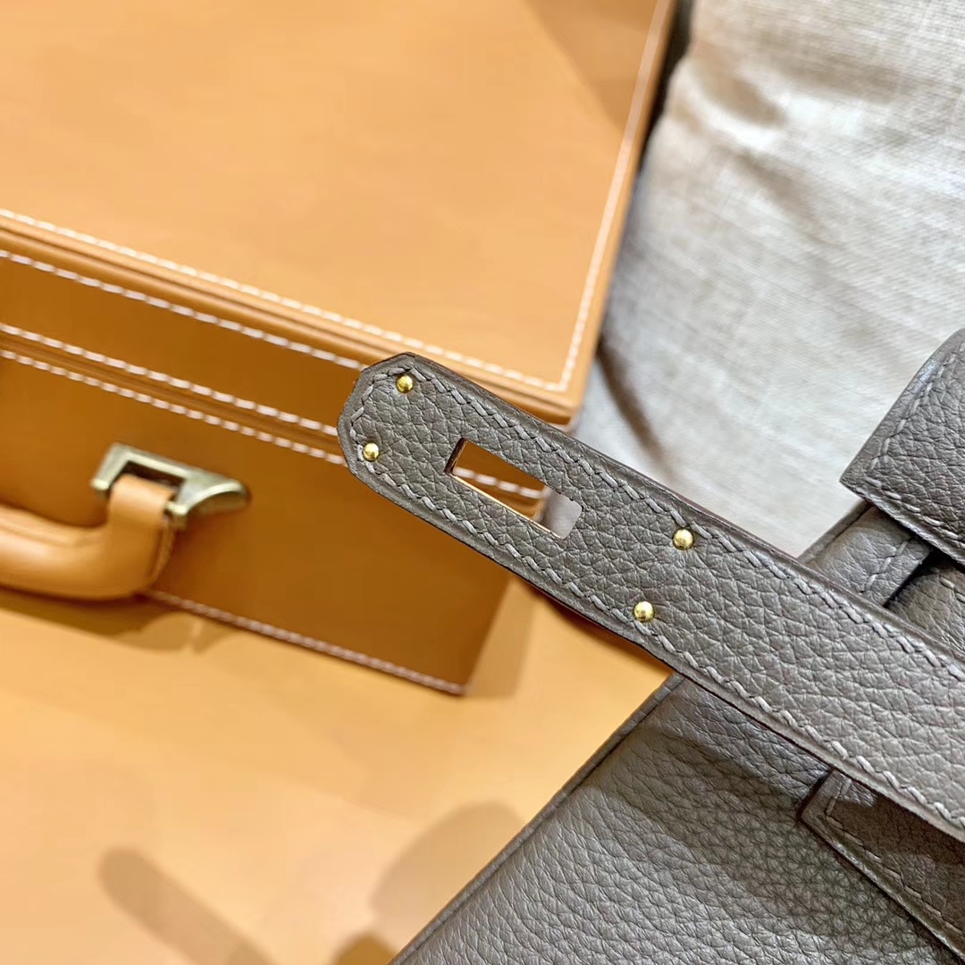 Hermès（爱马仕）Kelly 凯莉包 锡器灰 小牛皮 28cm