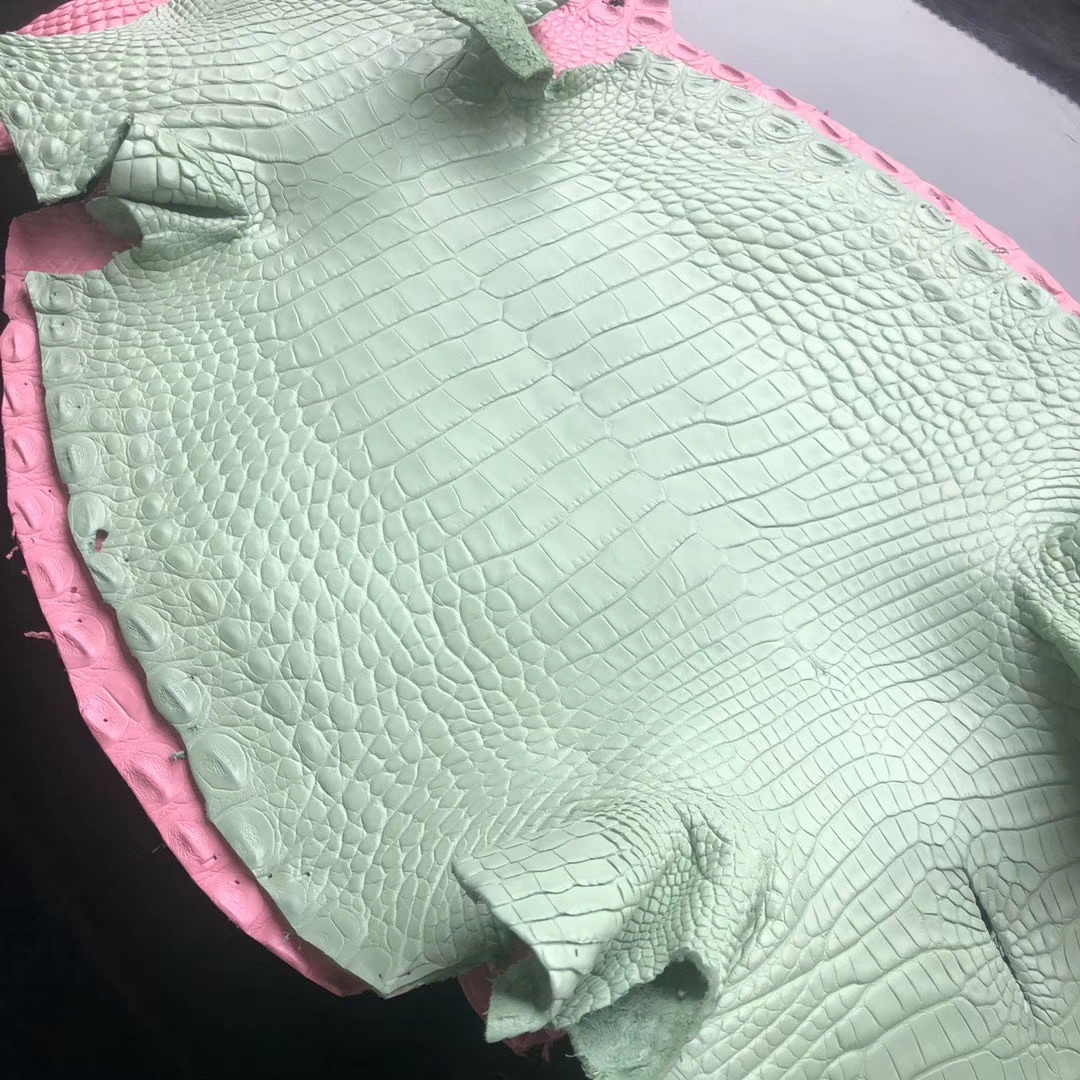Hermès（爱马仕）新到皮料 6U 薄荷绿 定制 Birkin 25cm Mini kelly llmini pochette
