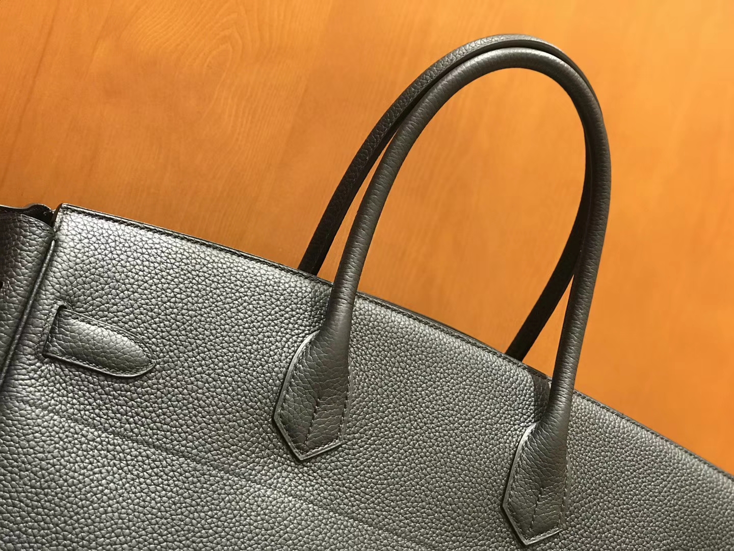 Hermès（爱马仕）Should Birkin 42cm togo 经典黑 金扣 全手工缝制 现货