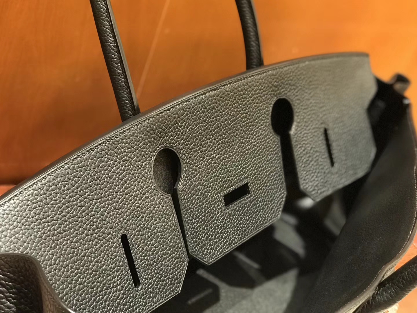Hermès（爱马仕）Should Birkin 42cm togo 经典黑 金扣 全手工缝制 现货